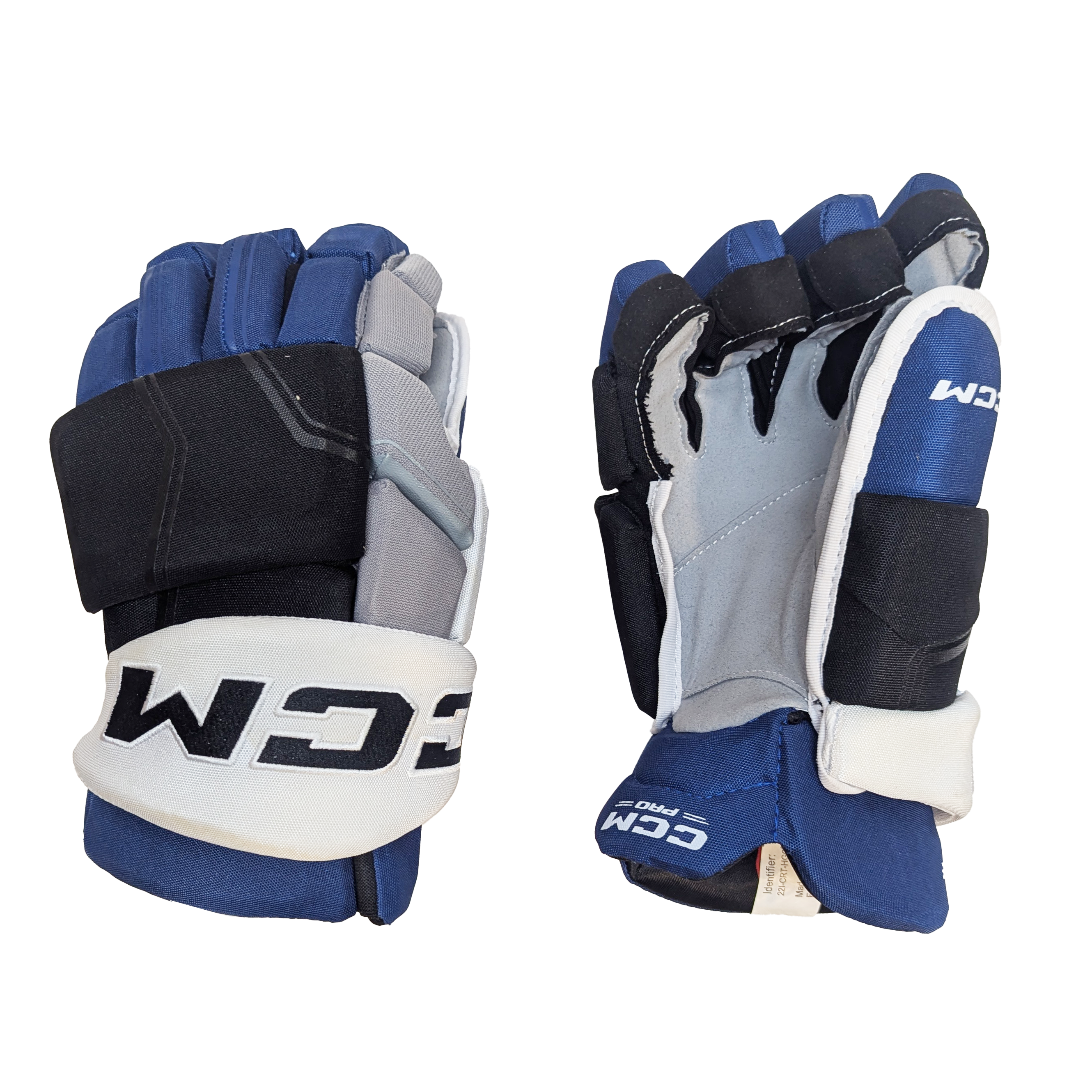 CCM HGQL - NHL Pro Stock Glove - Cal Foot (Black/Blue/White)